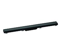 hansgrohe RainDrain Match caniveau de douche 56038610 80cm, set de finition, avec Rahmen réglable en hauteur, noir