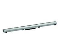 hansgrohe RainDrain Match caniveau de douche 56040800 90cm, set de finition, avec Rahmen réglable en hauteur, acier inoxydable brossé