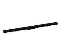 hansgrohe RainDrain Match caniveau de douche 56042670 120cm, set de finition, avec Rahmen réglable en hauteur, noir mat