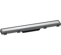 hansgrohe RainDrain Match - Caniveau de douche linéaire 600 mm, Siphon de sol avec cadre réglable en hauteur, Chromé, 56036000