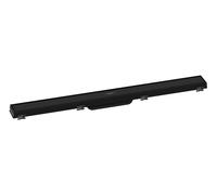 Hansgrohe RainDrain Match - Caniveau de douche linéaire avec grille en inox 800, avec cadre réglable en hauteur, noir mat 56038670