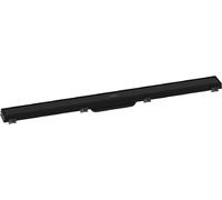 Hansgrohe RainDrain Match, kit complet de receveur de douche à encastrer, longueur 900 mm, avec cadre réglable en hauteur, finition noir mat