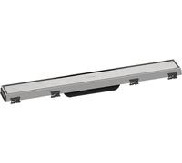 Hansgrohe RainDrain Match, kit complet de receveur de douche plat de 600 mm, avec cadre réglable en hauteur, en acier inoxydable brossé