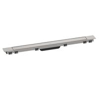 Hansgrohe RainDrain Match Plus - Caniveau de douche 80 cm, avec grille, acier inoxydable brossé 56215800