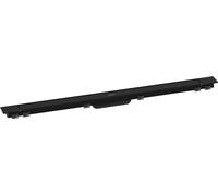 hansgrohe RainDrain Match Plus - Caniveau de douche linéaire 1000 mm, Siphon de sol avec cadre réglable en hauteur, Noir mat, 56217670