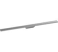 hansgrohe RainDrain Original Set de finition Caniveau de douche, 1200mm, hauteur réglable, acier inoxydable brossé, 56201800