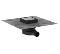 hansgrohe RainDrain bonde de consigne complète 56247800 100 x 100 mm, finition inox