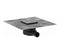 hansgrohe RainDrain Point set complet 56246800 évacuation ponctuelle, 100 x 100 mm, acier inoxydable brossé