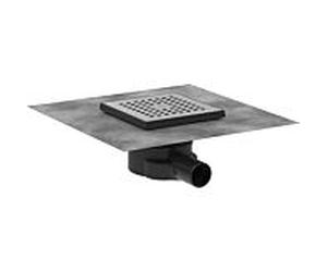 hansgrohe RainDrain Point set complet 56248800 bonde ponctuelle, 150 x 150 mm, acier inoxydable brossé