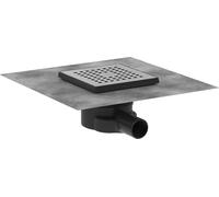 hansgrohe RainDrain Point, set complet dévacuation ponctuelle, 150x150, acier inoxydable brossé, 56248800