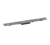 Hansgrohe Caniveau de douche RainDrain Rock 56030000 – Élément d'évacuation extérieur 80 cm