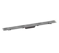 Hansgrohe RainDrain Rock - Caniveau de douche linéaire 800, avec grille à carreler, inox 56031000