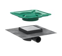 hansgrohe RainDrain Spot Évacuation de salle de bains, set complet, pour une installation standard DN 50, 56112800,
