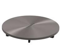 Hansgrohe RainDrain Staro - Cache-bonde pour évacuation de douche, chrome noir brossé 60058340