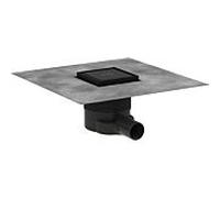 hansgrohe RainDrain vidange complète du point de consigne 56250670 100 x 100 mm, noir mat