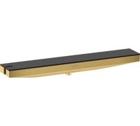 hansgrohe Rainfinity - Coude de raccordement avec support de douche et tablette de douche, Étagère de douche 50 cm avec support de douche (à gauche), Aspect doré poli, 26843990