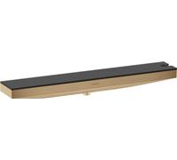 hansgrohe Rainfinity - Coude de raccordement avec support de douche et tablette de douche, Étagère de douche 50 cm avec support de douche (à droite), Bronze brossé, 26858140