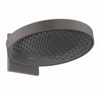 Hansgrohe Rainfinity - Douche de tête 360 avec raccord mural, 1jet, noir chromé brossé 26230340