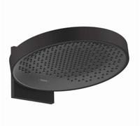 Hansgrohe Tête de douche Rainfinity 360, effet pluie, 1 jet, bras 36×36 cm, ronde, noir 26230670