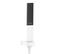Hansgrohe Rainfinity - Ensemble de pommeau de douche 130, support de douchette et flexible 1,25 m, blanc mat 26857700