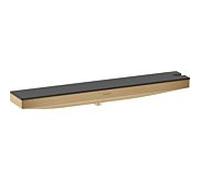 hansgrohe Rainfinity raccordement mural 26858140 avec support de douche à droite et étagère, bronze brossé