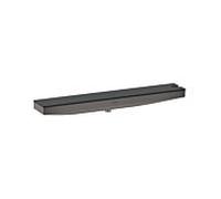 hansgrohe Rainfinity raccordement mural 26858340 avec support de douche à droite et étagère, chrome noir brossé