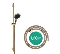 hansgrohe Rainfinity Set de douche 130, 3jet, S PURO Barre de douche 900mm, 28743140, Couleur: Bronze brossé