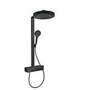 hansgrohe Rainfinity set de douche 26853670 avec thermostat, taille de pomme de douche 360 mm, noir mat