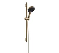 Hansgrohe Rainfinity - Set de pommeau de douche, barre et flexible, 3 jets, bronze brossé 28745140