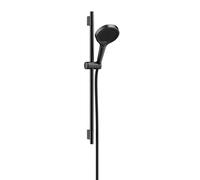 hansgrohe Rainfinity Set de douche 130, 3jet, S PURO Barre de douche 650mm, 28745340, Couleur: Chrome noir brossé