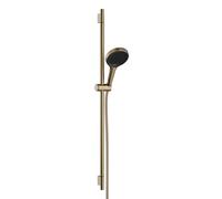 Hansgrohe Rainfinity - Set pomme de douche, barre et flexible, 3 jets, EcoSmart, bronze brossé 28744140