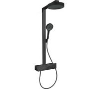 hansgrohe Rainfinity Showerpipe 250 1 jet EcoSmart avec ShowerTablet 350, noir mat