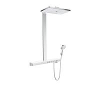 Hansgrohe Rainmaker Select ensemble de douche mural avec thermostat chrome-blanc 27029400