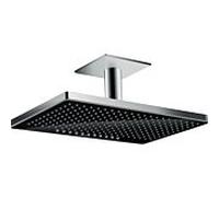 hansgrohe Rainmaker Select 460 douche de tête 24004600 noir / chromé , 2jet, avec raccordement plafond 100 mm
