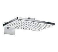 hansgrohe Rainmaker Select 460 douche de tête 24005400 blanc chromé , 2jet, montage mural, bras de douche 450mm