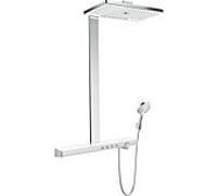 hansgrohe Rainmaker Select 460 Showerpipe 27029400 blanc chromé , 3 jets, EcoSmart 9 l / m, avec thermostat