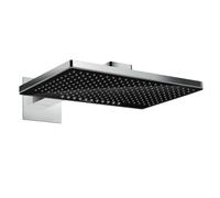 Hansgrohe Rainmaker Select - Douche de tête 460, 2 jets, bras de douche 46 cm, noir/chrome 24005600