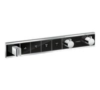 Hansgrohe RainSelect élément de finition pour robinet de douche encastré thermostatique pour 4 fonctions 59.8x90cm noir/chrome 15357600