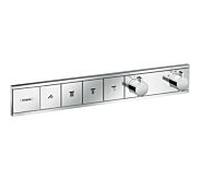 hansgrohe RainSelect installation finale 15382000 chromé , thermostat, 4x consommateurs, rincer