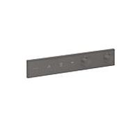 hansgrohe RainSelect kit de montage final 15381340 thermostat encastré, 3 Verbraucher , chrome noir brossé