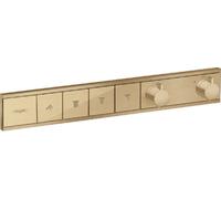 Hansgrohe Mitigeur bain-douche encastré RainSelect 15382140 - Thermostat 4 sorties - Bronze brossé