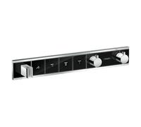 Hansgrohe RainSelect mitigeur bain-douche encastrée avec thermostat chrome-noir 15357600