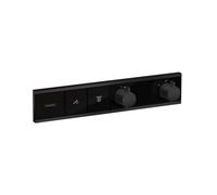 hansgrohe RainSelect thermostat 15380670 noir mat, 2x consommateurs, caché