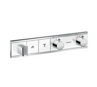 Hansgrohe RainSelect - Mitigeur thermostatique de douche encastré pour 2 sorties, blanc/ chrome 15355400