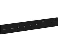 hansgrohe RainSelect - Mitigeur thermostatique, Robinet encastré avec arrêt de sécurité (SafetyStop) à 40°C, Thermostat carré avec 5 sorties, Noir mat, 15384670
