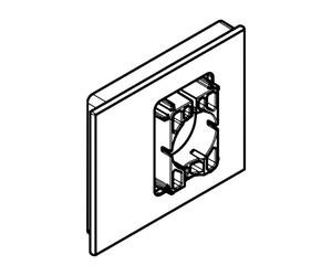 hansgrohe RainSelect Recouvrement de support de douchette pour thermostat, 93108610,