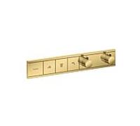 hansgrohe RainSelect kit de montage final 15381990 thermostat encastré, 3 Verbraucher , optique or poli