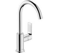 hansgrohe Rebris E mitigeur lavabo 72576000 avec timon garniture de vidange , bec orientable, chromé