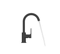 Hansgrohe Rebris S Mitigeur lavabo - bec pivotant - avec vidage - noir mat 72536670