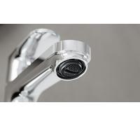 hansgrohe Rebris S, mitigeur monocommande pour lavabo, 110, CoolStart, avec garniture d'écoulement à tirette, chrome, 1 pièce.